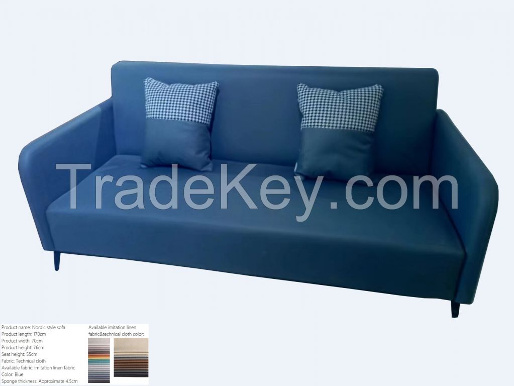 Navy Blue Nordic Style Sofa