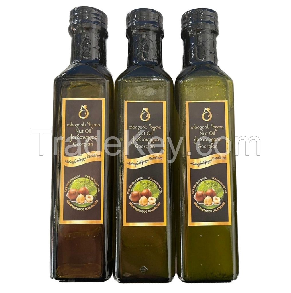Georgia'S Pure Hazelnut Oil, Undiluted Hazelnut oil, Organic Hazelnut Oil, Virgin Hazelnut Salad Oil, Hazelnut Vegetable oil 250ml(WhatsApp:+971 50 745 3621)