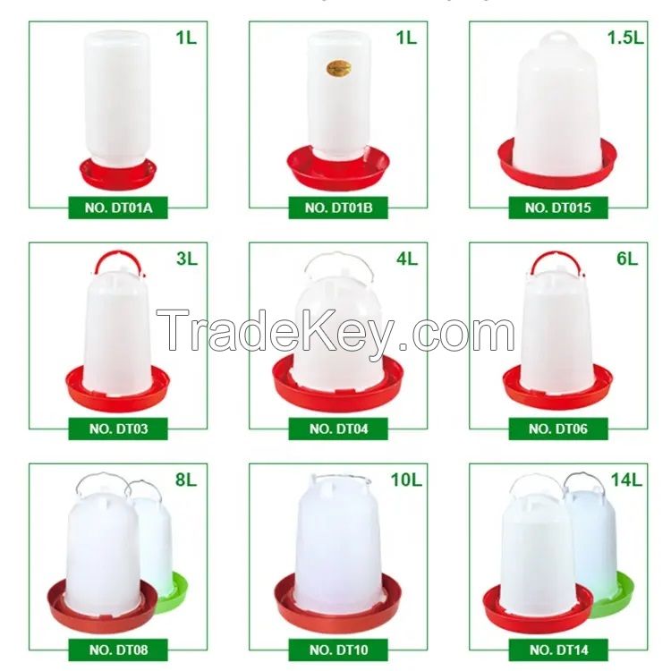 Pigeon Water Chicken Plastic Poultry And Feeders Automatic Bell Pig Animal Chicken Drinker