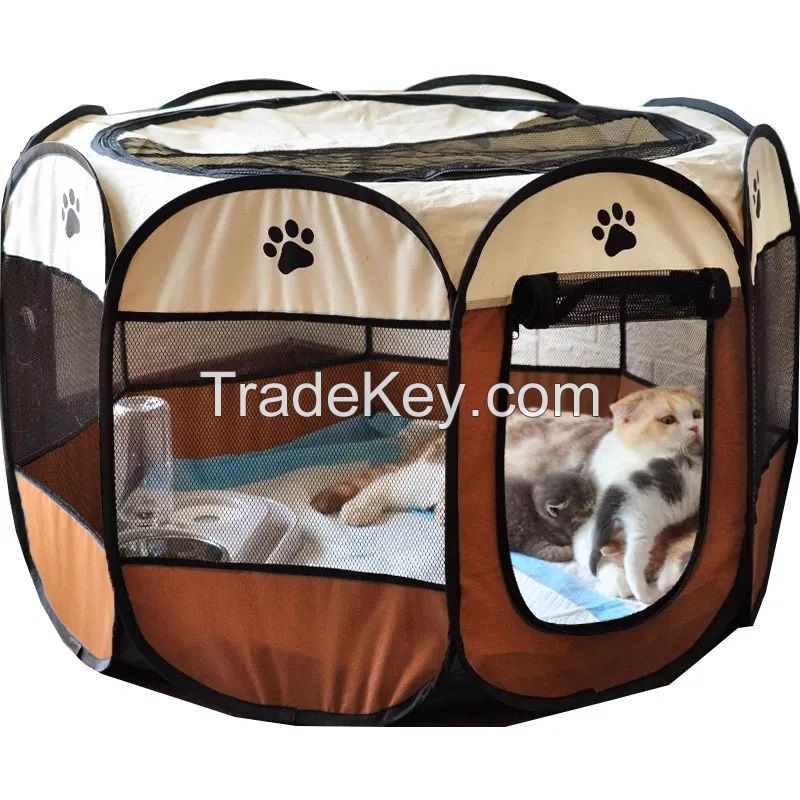 Wholesale Octagonal Oxford Portable Large Outdoor Cage Camping Waterproof Playpen Dog Tents Pet, Pet Teepee Tent