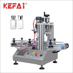 KEFAI Tabletop Auto Plastic Round Spray all kind of drink   Bottle Screw Capper capping machine