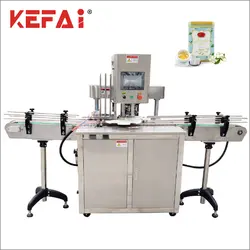 KEFAI automatic can sealing machine for cans tea cans lid sealing machine manufacturer