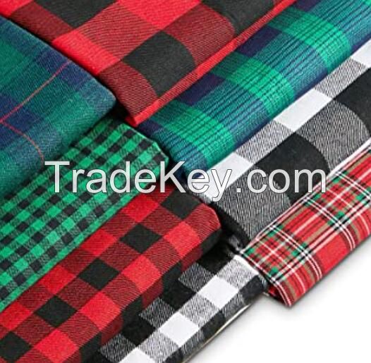 sell polyester plaid fabric 58/60