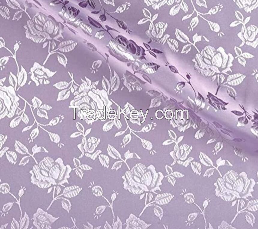 sell silk satin jacquard fabric 58/60