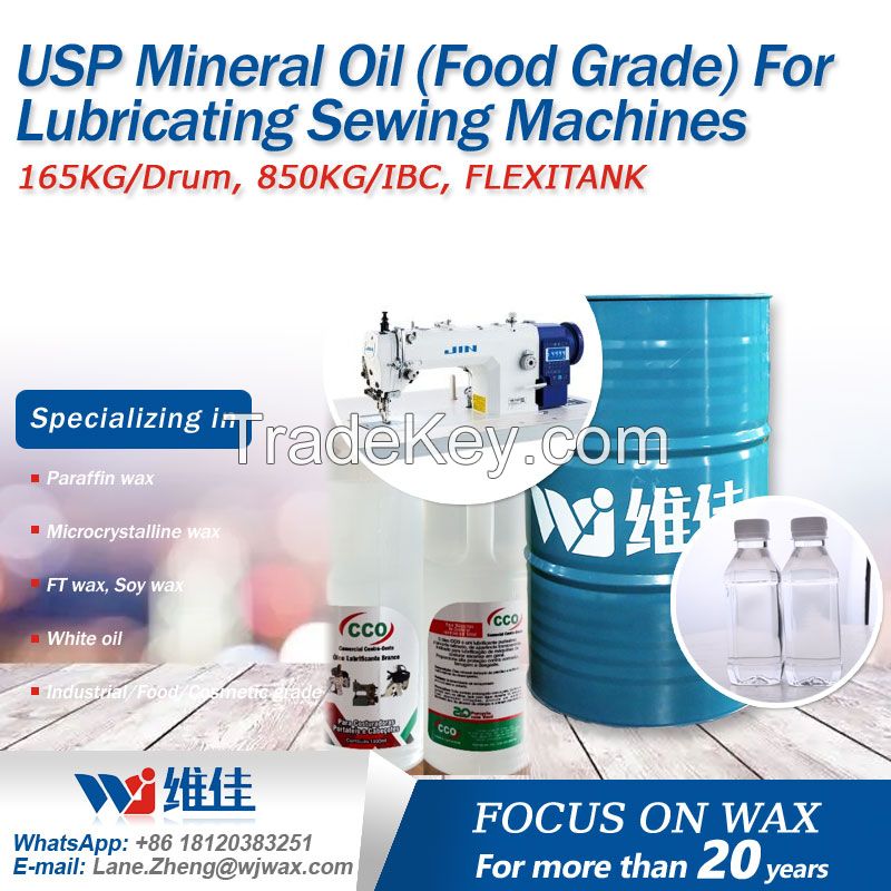 USP Mineral Oil (Food Grade) For Lubricating Sewing Machines
