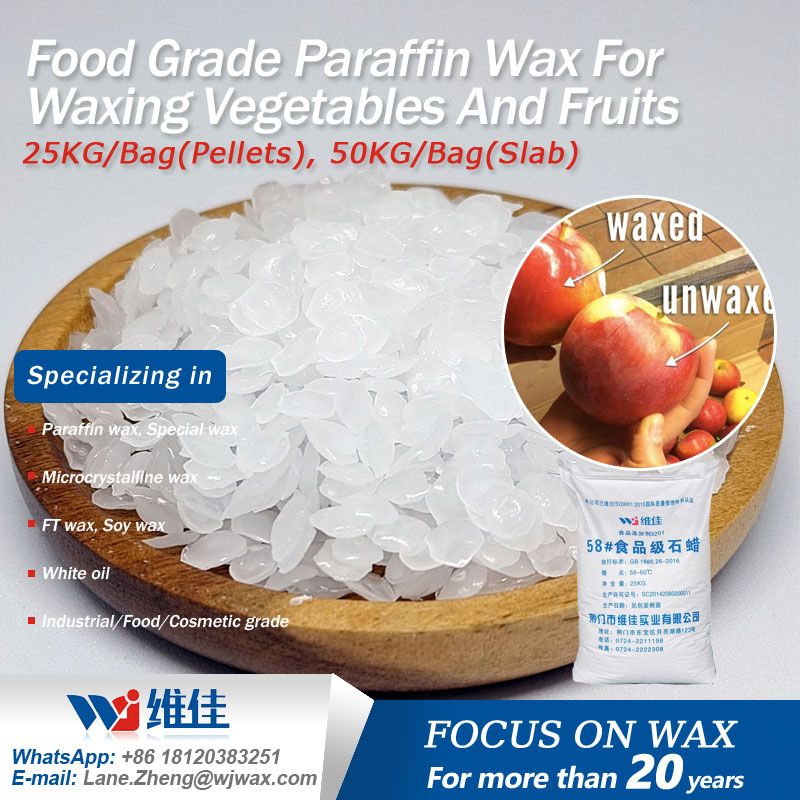 Food Grade Paraffin Wax For Waxing Vegetables And Fruits