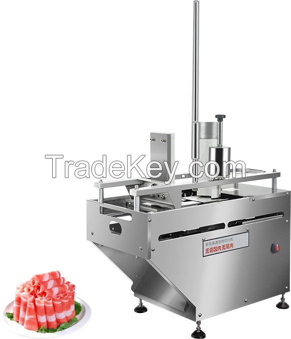 Automatic Commercial Lamb Roll Bacon Slicer Cutting Frozen Meat Slicing Machine