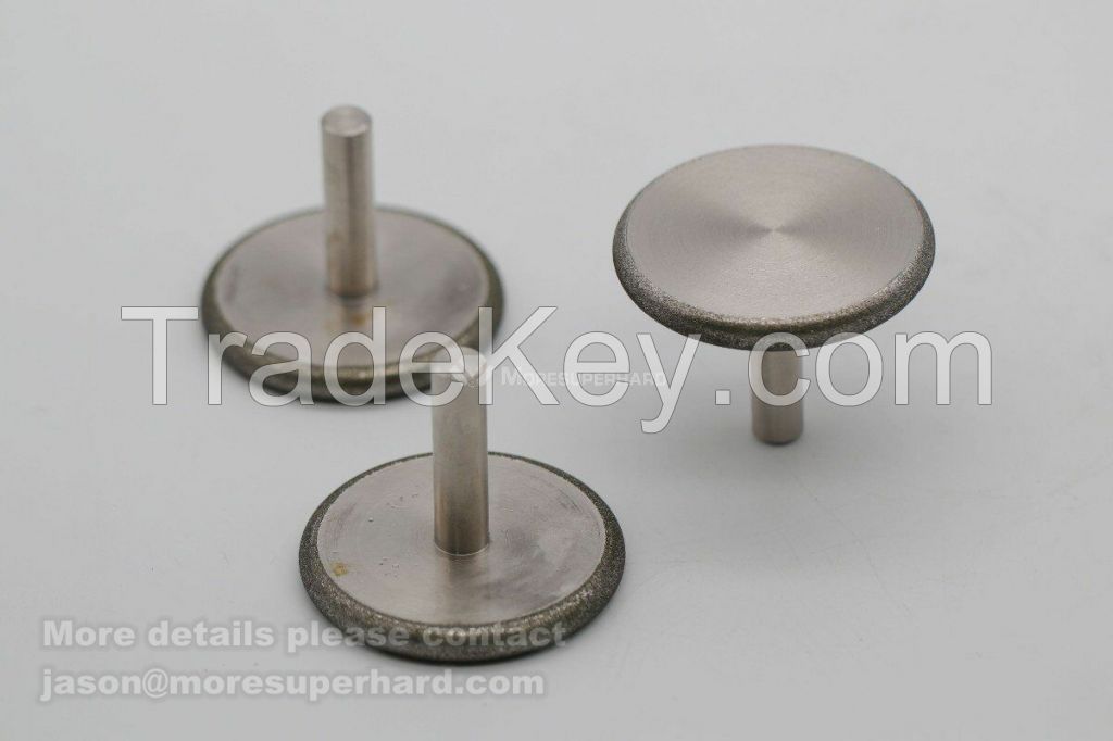 Electroplated diamond grinding head for Carbide