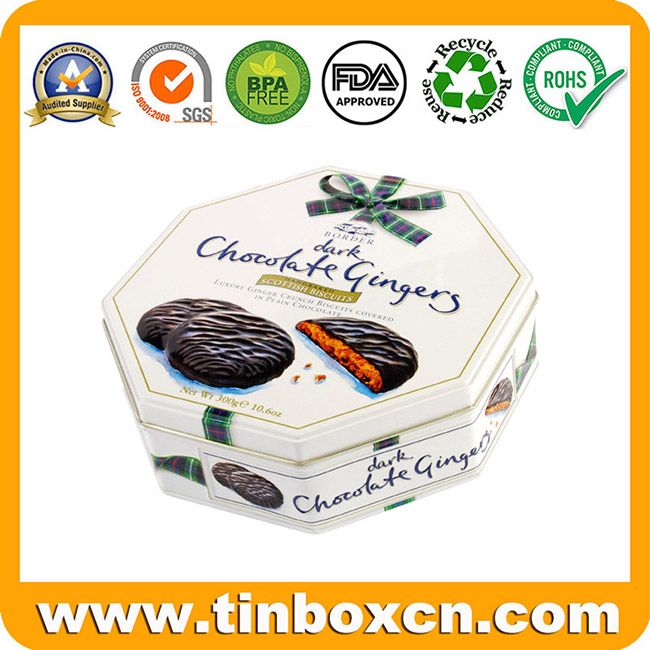 Sell Offer Octagonal decorative cookie tins BR1403