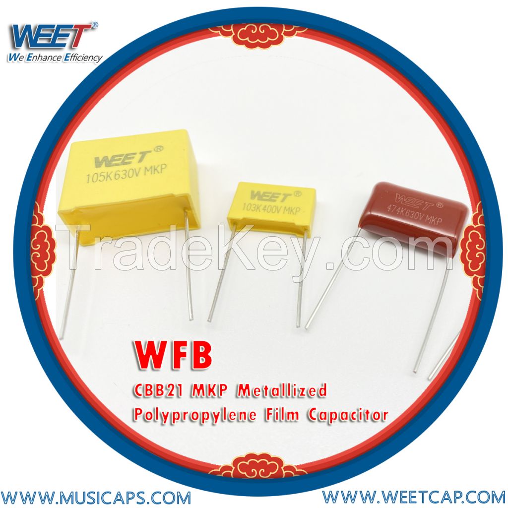 WEET WFB CBB21 Epoxy PP MKP Metallized Polypropylene Film Capacitor