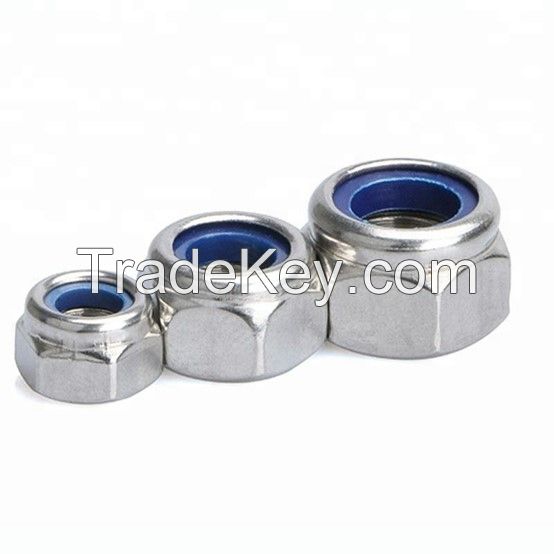 DIN985 Class 4 8 Nylon Insert Hex Lock Nuts