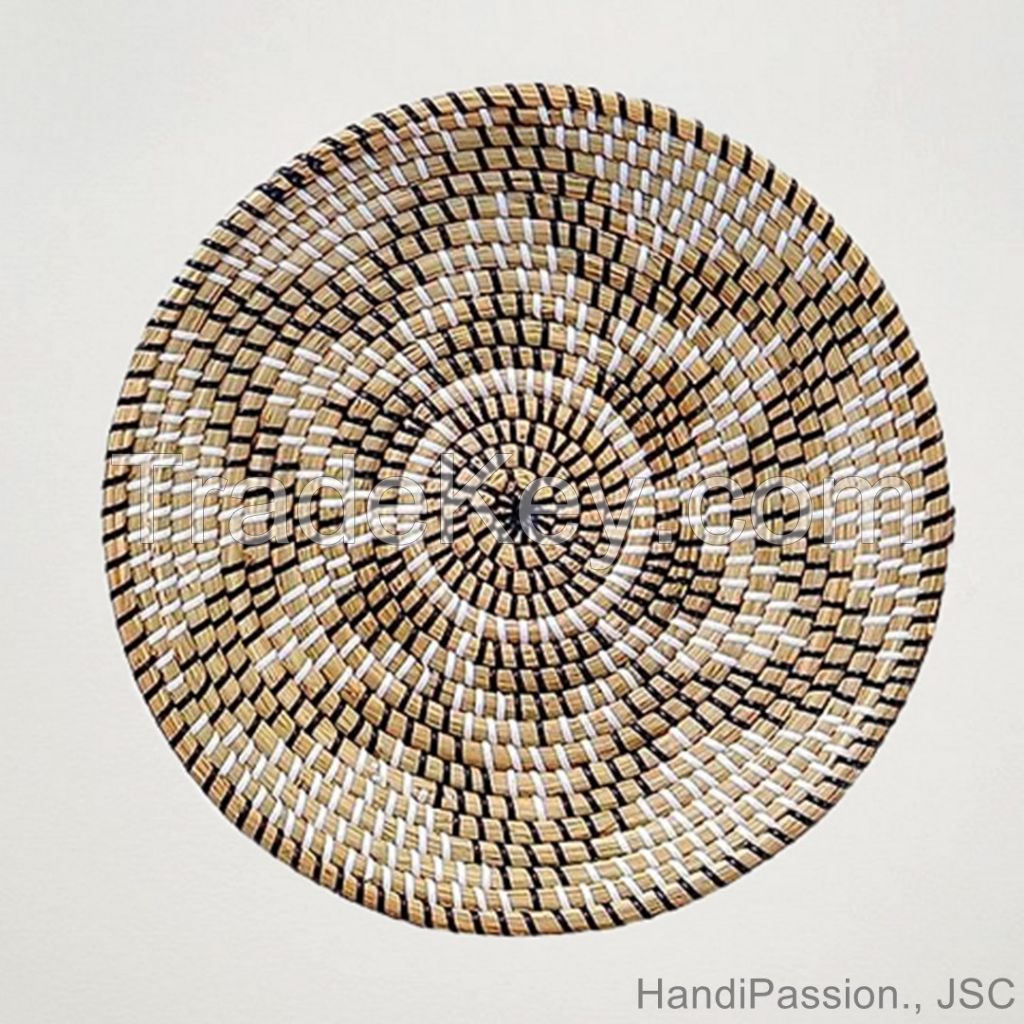 Seagrass Woven Wall Basket Decor Decoration Wall Art Vietnam Handicraft Manufacturer HP - WD038