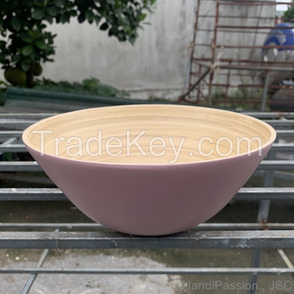 Spun Bamboo Cereal Bowl Made in Vietnam HP - OTH027