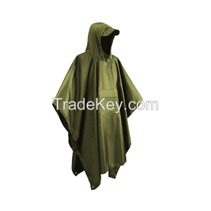 Sky Curtain/Ground Mat/Three in One Poncho, Raincoat, Multifunctional Rain Cape, Lightweight and Waterproof