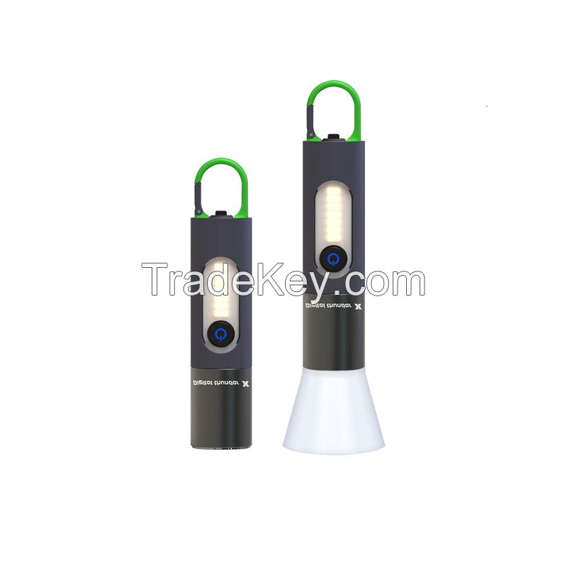 Strong Flashlight Outdoor Multifunctional Camping Lighting Hand Flashlight White Laser Work Side Lamp