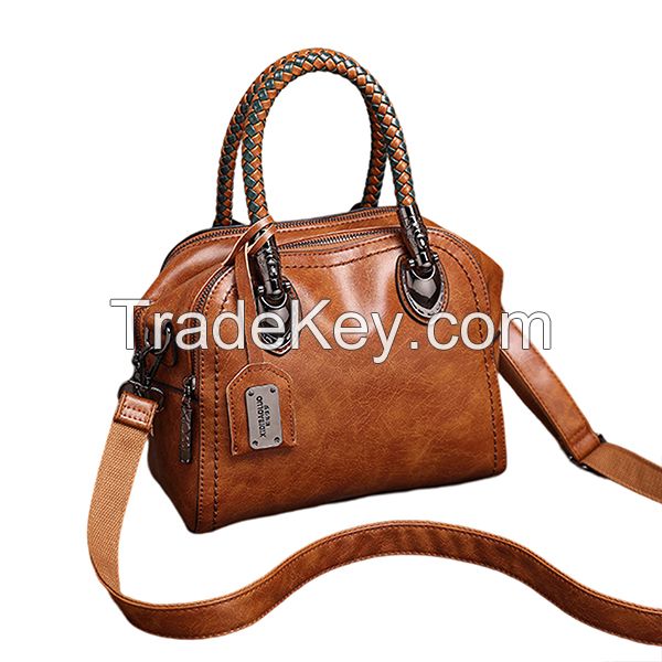 Multi-Function Large Capacity New Fashion Tote Bag Designer High Quality Retro Leather Crossbody All-Match Travel Work Sling Briefcase Purse Long Strap Handbag Braided Handle-#231