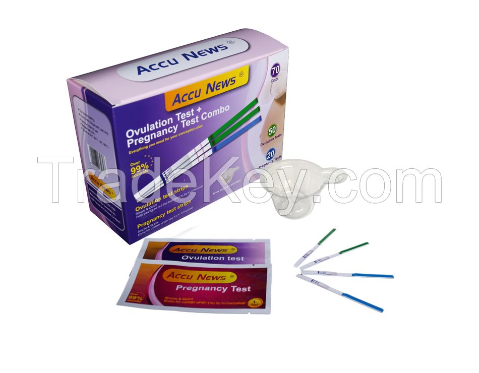 pregnancy test and ovulation test kit combo