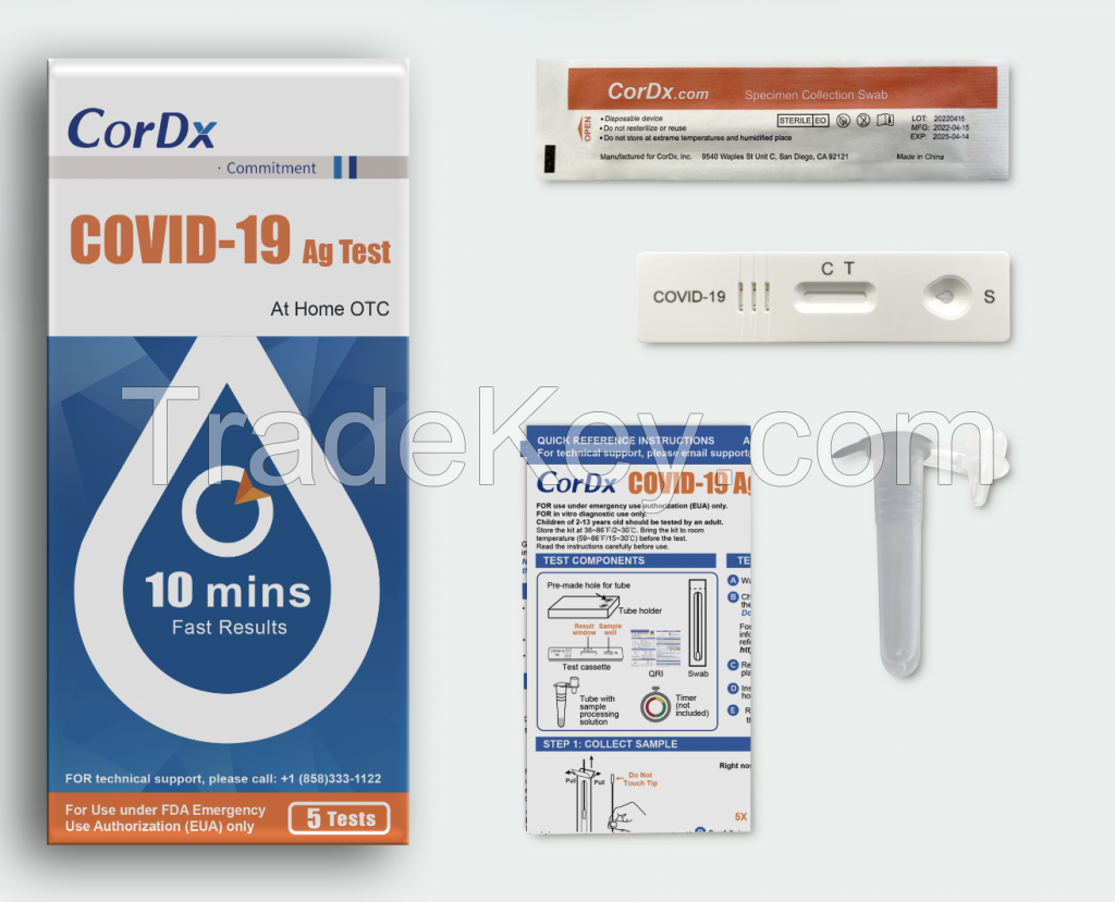 Cordx EUA Rapid COVID-19 (Antigen) Self-Test OTC HOME USE