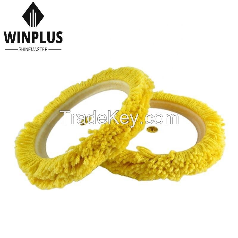 Yellow MIXED Wool Buffing Pad Buffer wool polishing pad