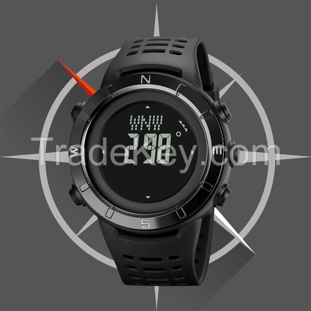 Compass Digital Watches World Times Waterproof WR50M Skmei Watch