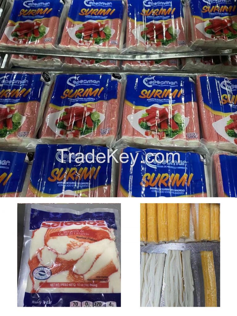 We manufacture and sell surimi crab sticks(kanikama)