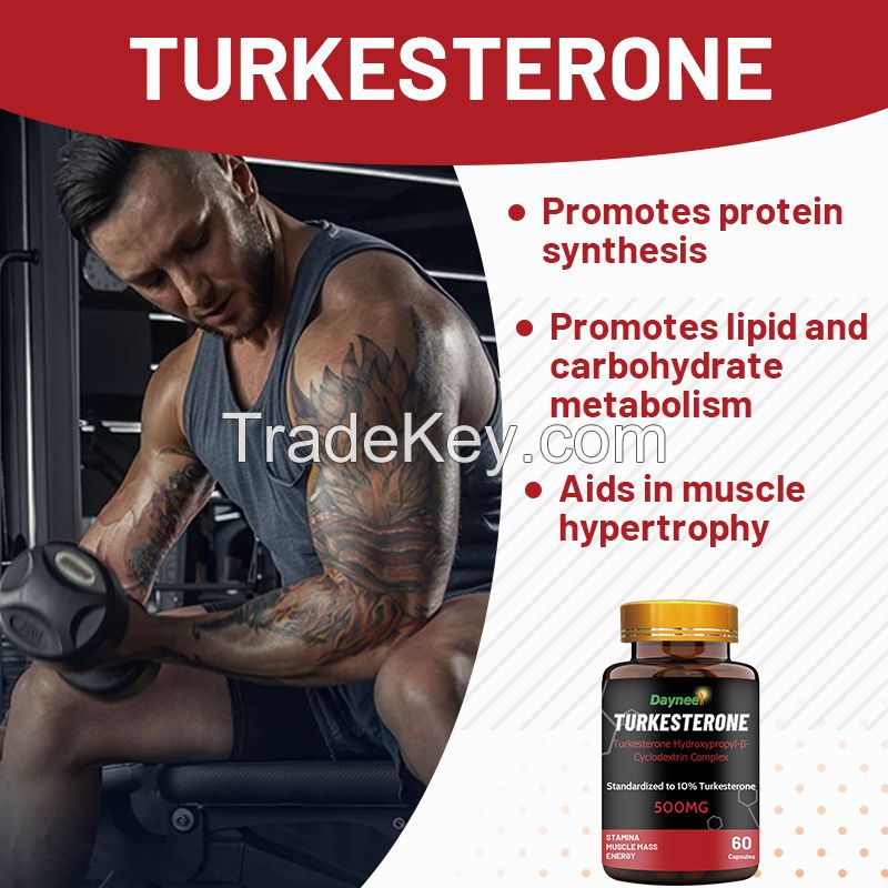 Daynee brand Turkesterone Capsule high-quality supplement support athletic performance and muscle recovery pills