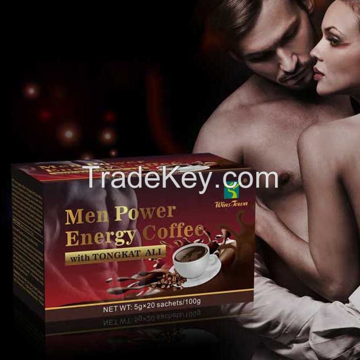 Man X power custom coffee Private Organic herbs Instant Maca black Coffee for men