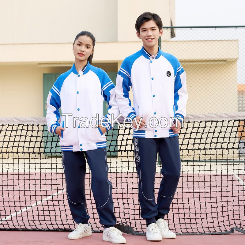 2023 new school uniform children baseball suit