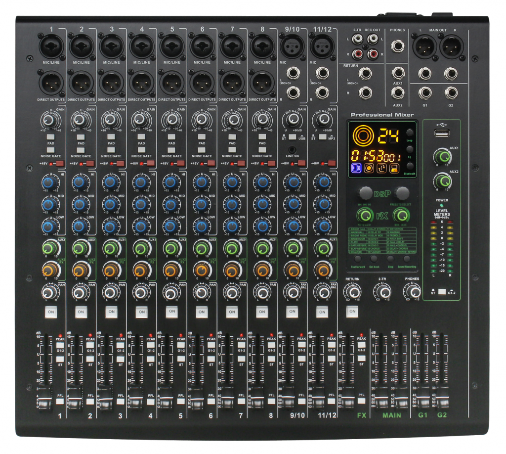 pro 12-channel mixer-DF12