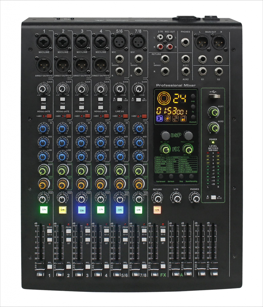 Pro 8-channel  mixer-DF-8