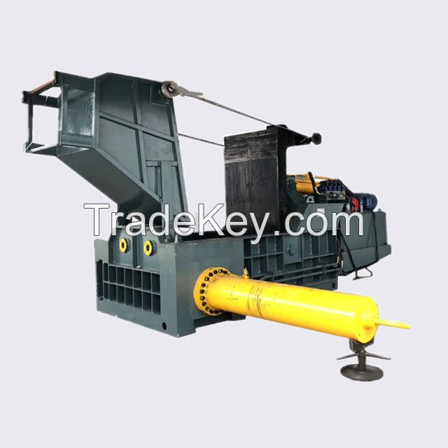 ferrous and non-ferrous scrap metal baler press for scrap metal recycling