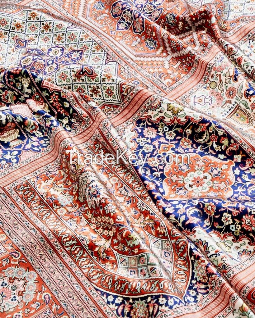 "Special Sale! Exquisite handmade Persian silk carpets now available with free worldwide shipping!"