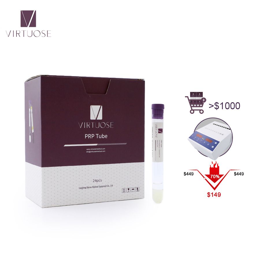 12ml /15ml PRP Tube High Quality Vacuum Blood Collection Tube for PRP Treatment