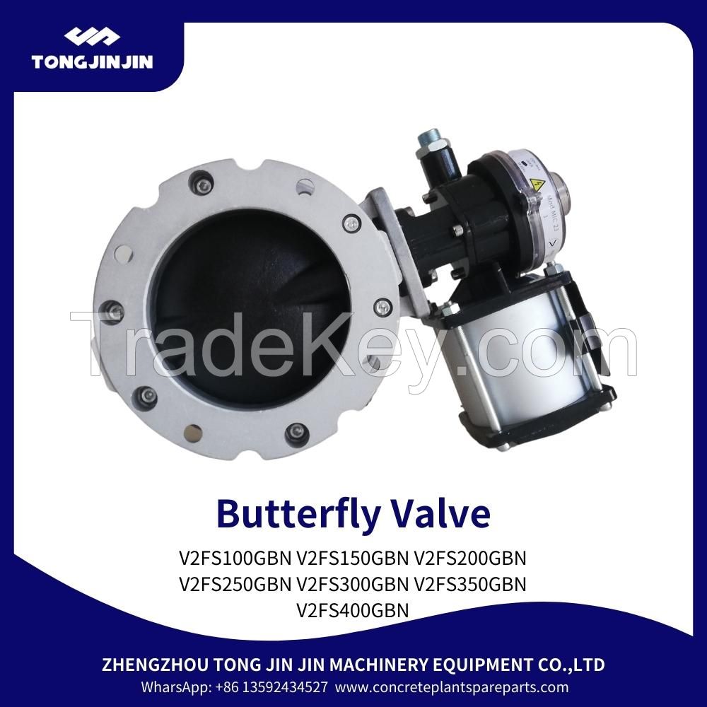 V2FS300GBN V1FS300GBN double flange butterfly valve for dust