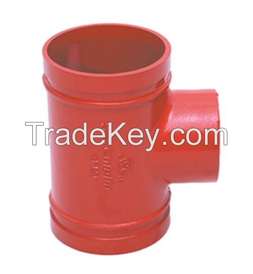 Ductile iron reducing tee with female thread