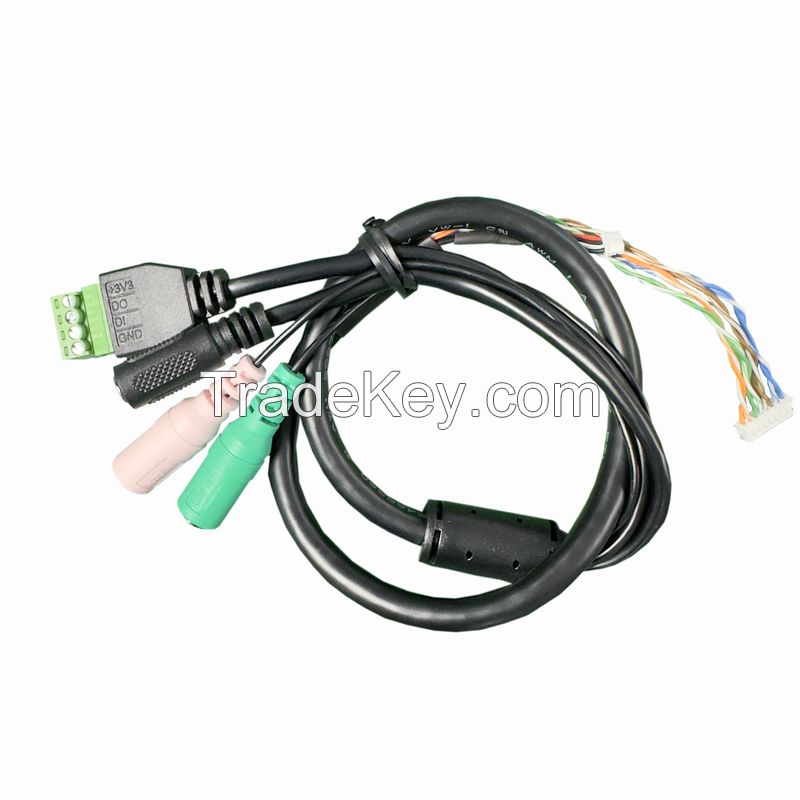 012 3.5 PITCH 4 Pin Electrical Wiring Harnesses Terminal Green Terminal Male Green DC5.5 by 2.1 Bus 3.5 Stereo Bus