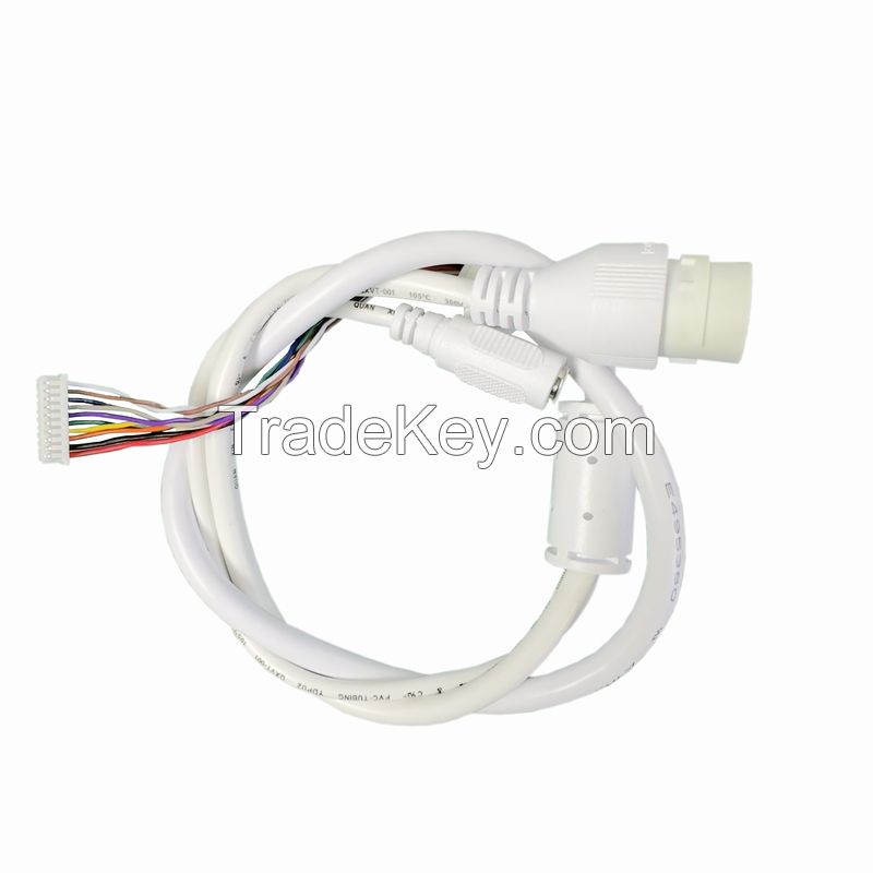 028 Cable Manufacture Multi-Function Ip Camera Power Cable Signal 500mmip Camera Poe Rj45 Cable