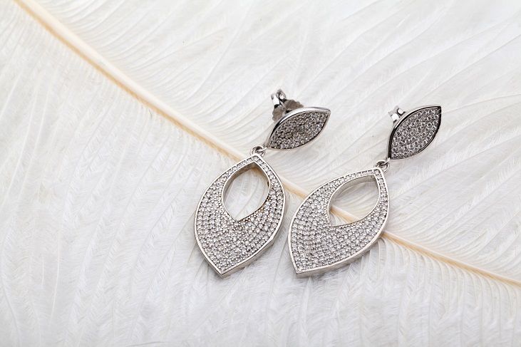 Fashion 925 Silver Gold Earrings