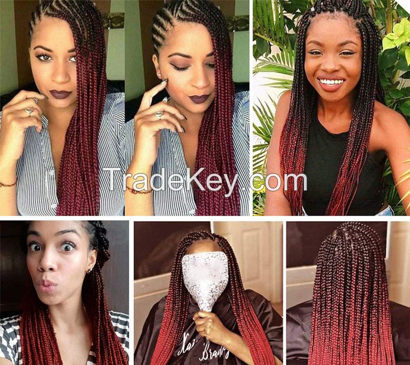 synthetic hair braids for  braiding   color black, brown, 4/27#  4/30#