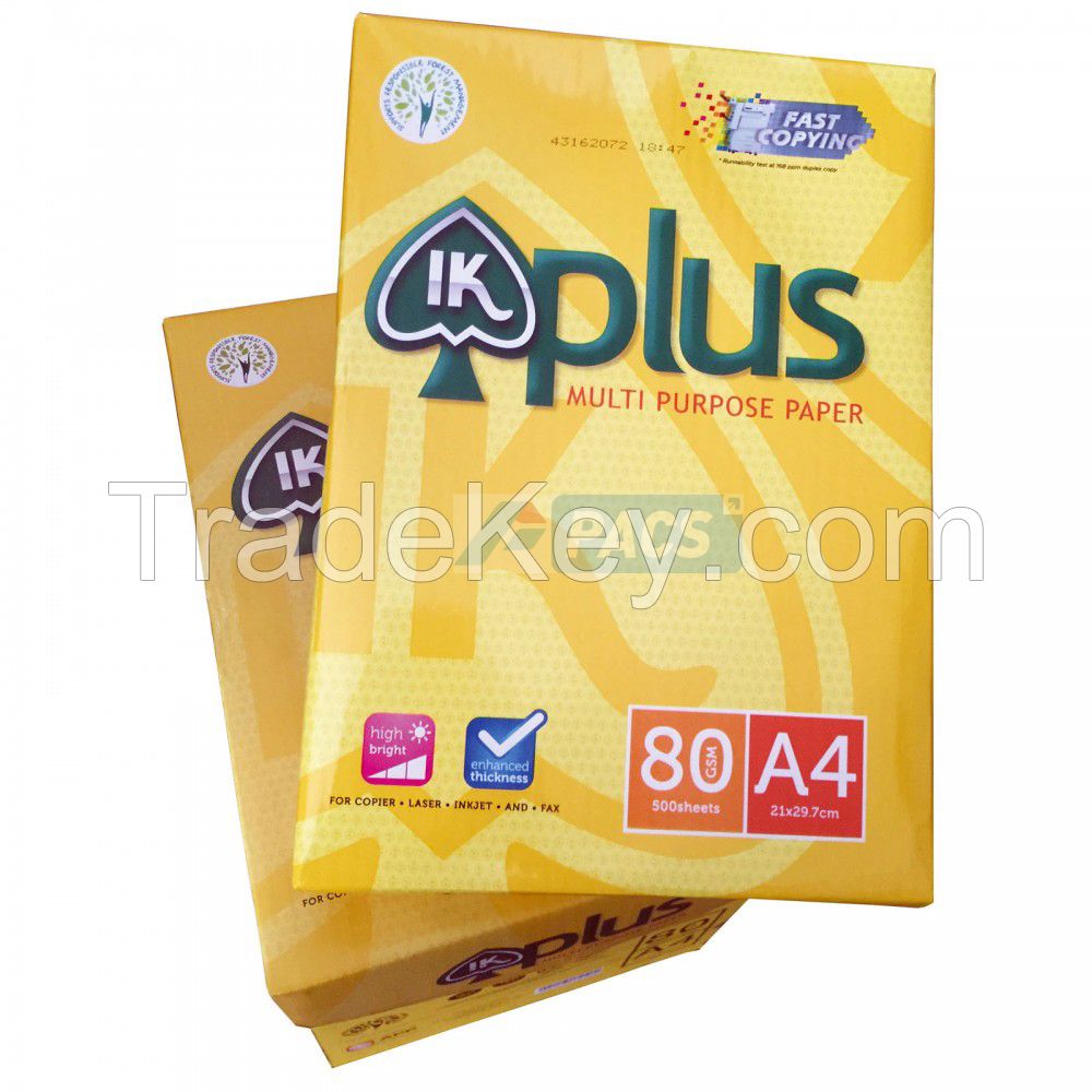 IK Plus copy paper A4 80, 75, 70 gsm