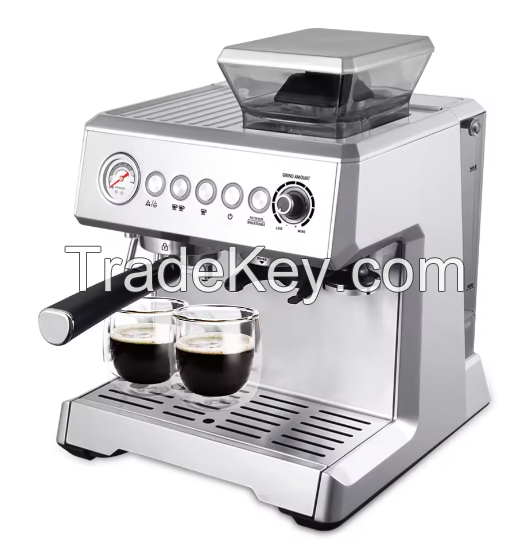 NIBU Commercial Espresso Machine Electric Coffee Maker Semi-Automatic Double Group Coffee Machine