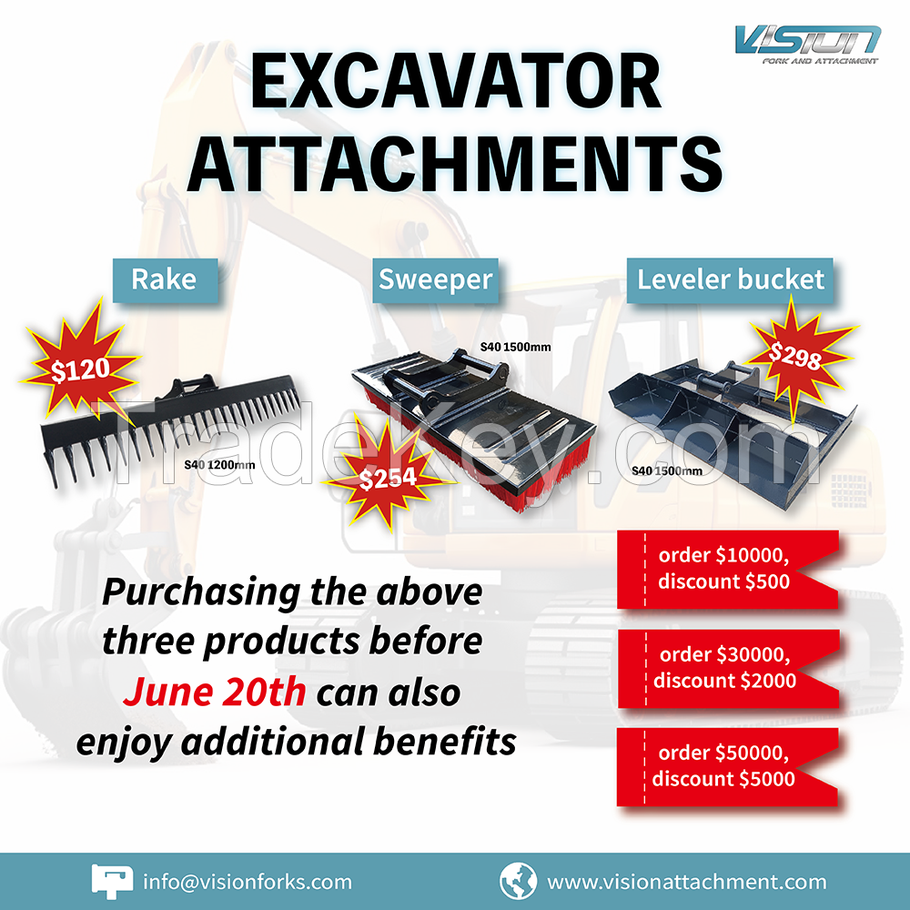 Explosive price of excavator attachments