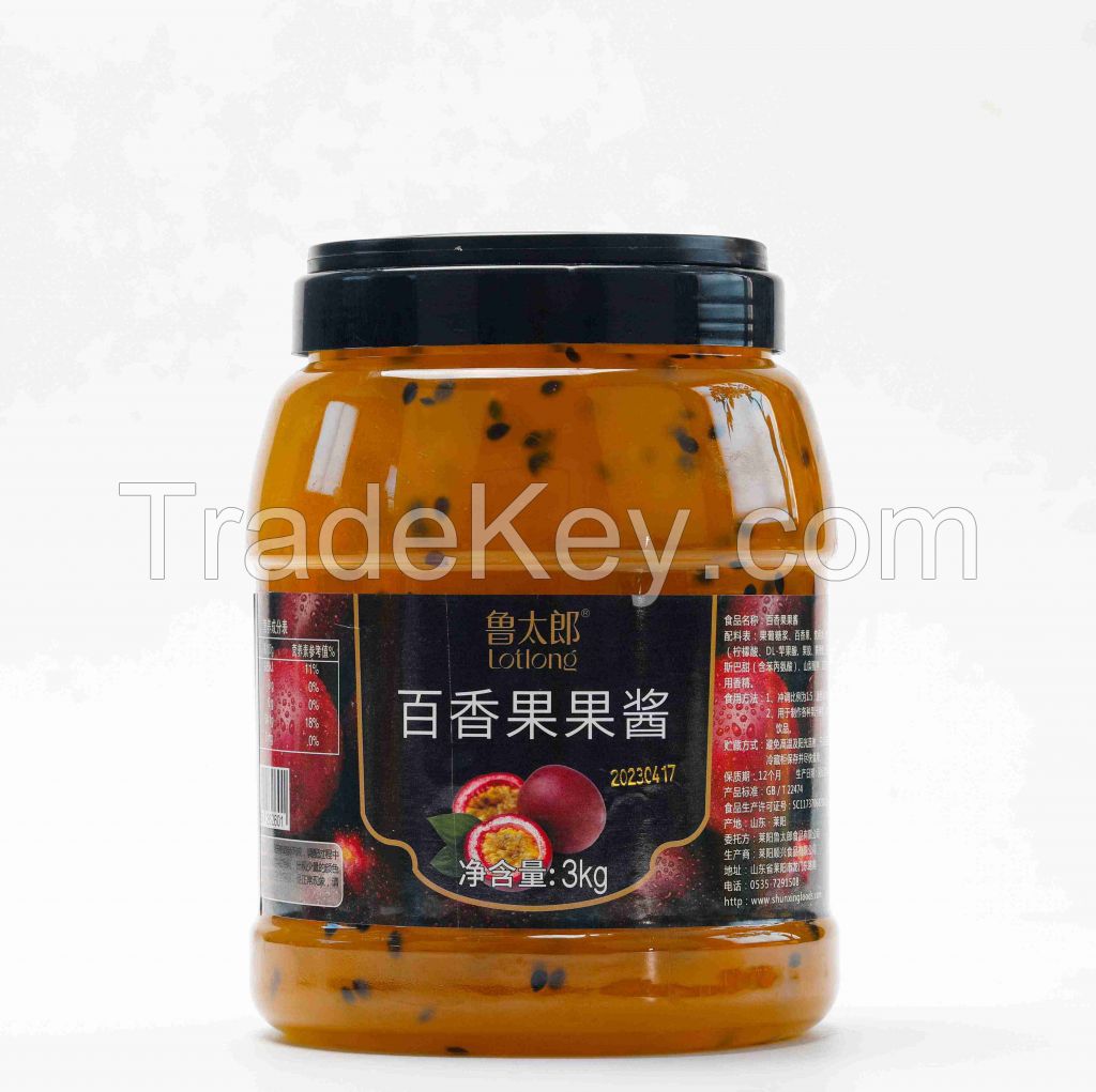 Passion fruit jam puree 3kg bottles