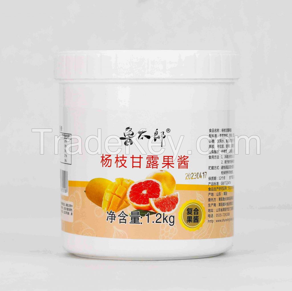 Mango Pomelo Sago Fruit Jam Puree 1.2kg bottles