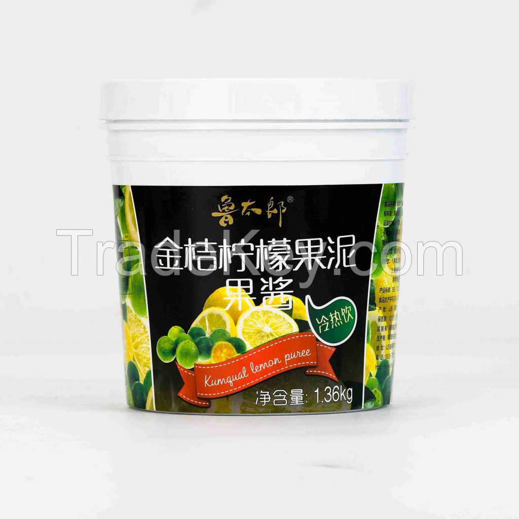 Lemon fruit puree jams puree jam 1.36kg