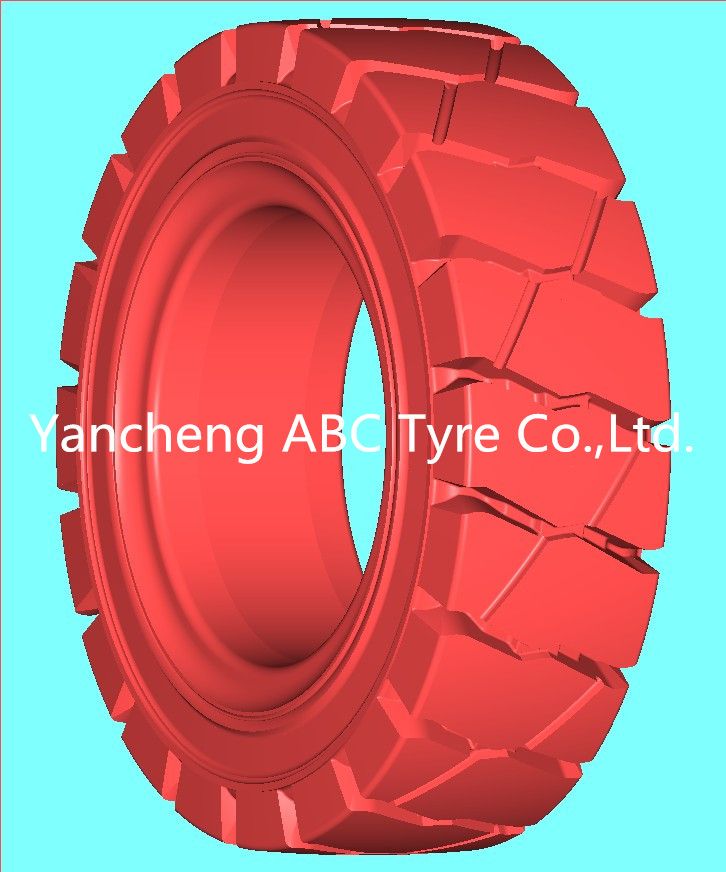 XZ02 red, solid tire/tyre forklift tire, industrial tire/tyre, pneumatic solid tire