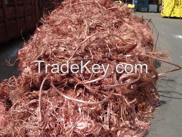 100% Pure Mill-Berry Copper, Copper Scraps, Copper Wire Scrap 99.9% for Sale