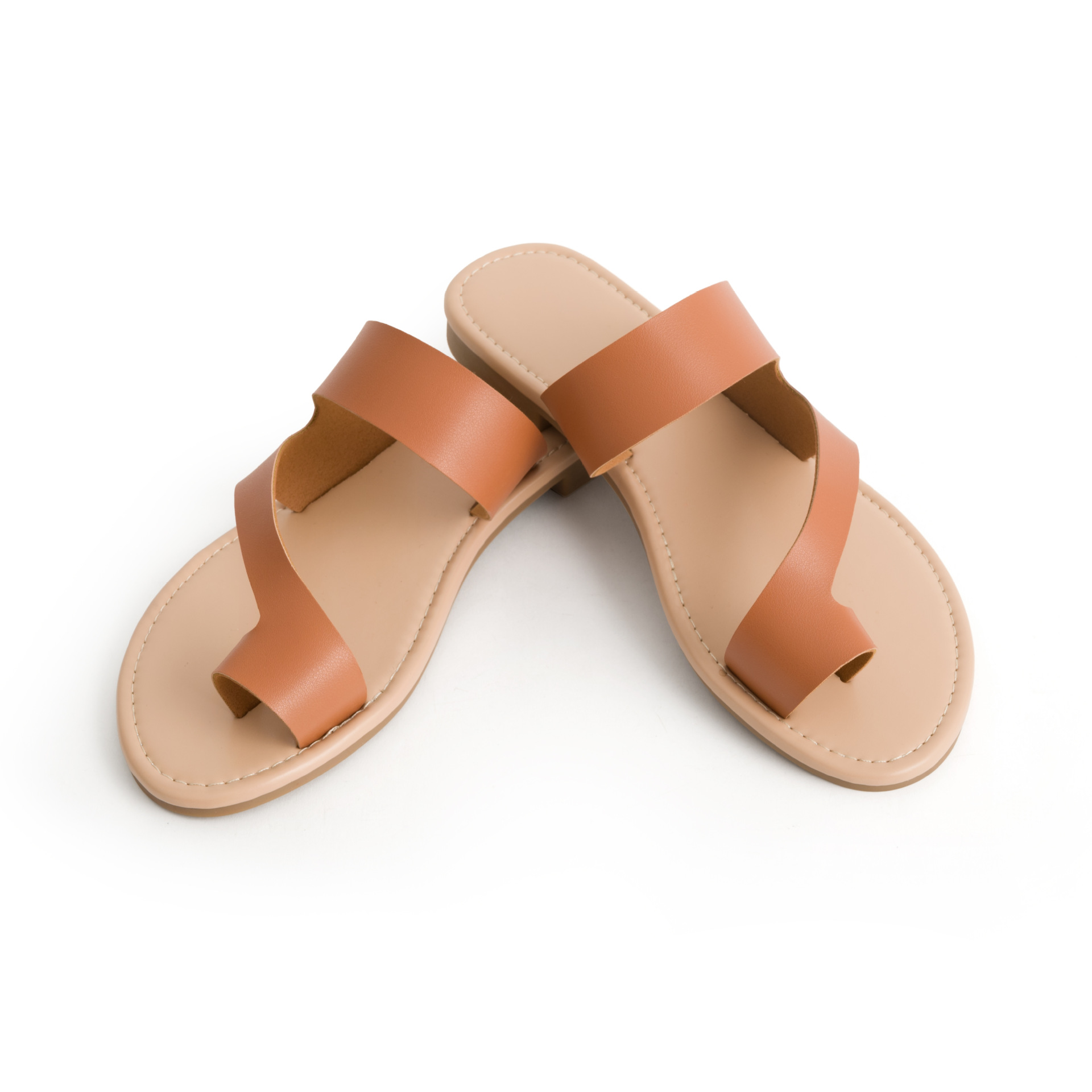 Leather Slide Sandals