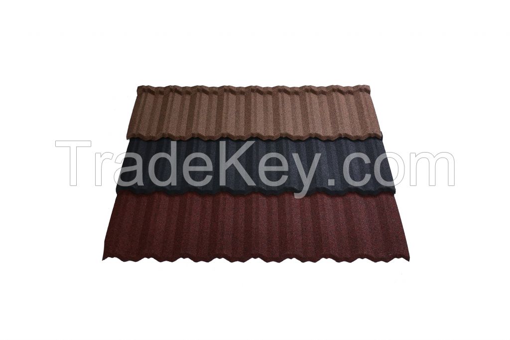 Stone Coated Metal Roof Tile with High Quality 0.18-0.55mm