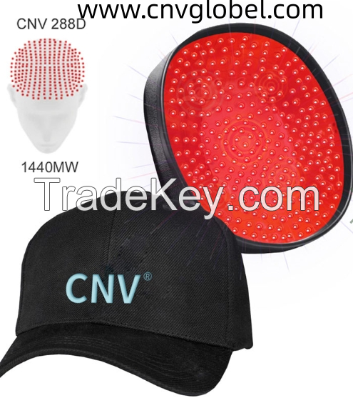 CNV Mobile Laser Therapy Cap for Hair Regrowth - 288 Laser Diodes-Fitting Model - FDA-Cleared for Medical Treatment of Androgenetic Alopecia - Great Coverage